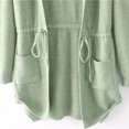 thumbnail image 3 of 2026 Lindreshi Shackets for Women 2026 Fall Women Fashion Long Sleeve Tops Waistband Knit Shirt with Pockets Sweater Jacket, 3 of 6