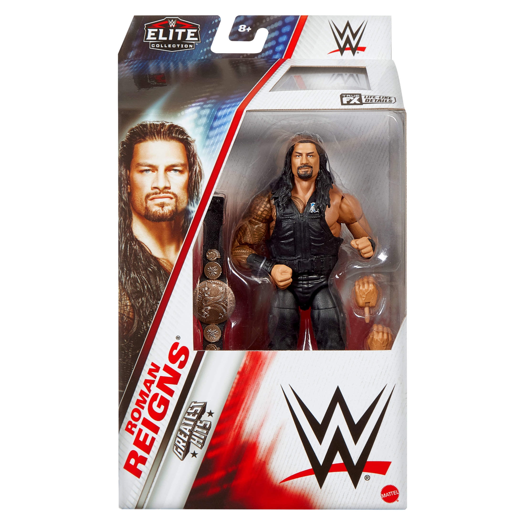 WWE Elite Roman Reigns Action Figure, Greatest Hits 2025, 6-inch Collectible with Articulation & Accessories