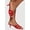 RED PATENT, variant on Women's Woven Band Open Toe Mid Heel Sandals