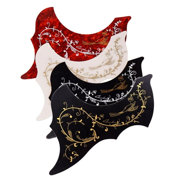 Paquete de autoadhesiva arañazos de colibrí, para guitarra acústica, bricoje 4 * shamjiam Folk Guitar Pickguard