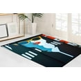 thumbnail image 2 of Minimal Woman Illustration Rugs, Minimal Woman Rugs, Modern Soft Rug, Machine Washable Rug, Wedding Rug, Front Door Rug, Handmade Gift, 3.3'x9.2' - 100x280 cm, 2 of 8
