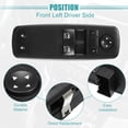 thumbnail image 6 of Unique Bargains Auto Front Left Driver Side Master Power Window Switch for Ram 1500 2013-2015 for Ram 2500 2013-2015, 6 of 7