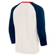 thumbnail image 4 of Men's Darius Rucker Collection by Fanatics  White/Navy Kansas City Chiefs Americana 3/4 Sleeve Raglan T-Shirt, 4 of 4
