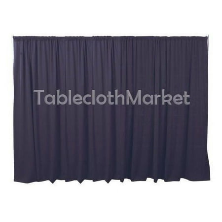Image of 12 x 5 ft Backdrop Background FOR PIPE AND DRAPE DISPLAYS Polyester 24 COLORS (Color: charcoal)