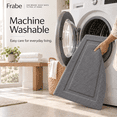 thumbnail image 6 of Frabe Ultra Soft Bathroom Rugs Absorbent, Non Slip Bath Mat 24"x43", Machine Washable with Rubber Backing, Quick Dry, Premium Microfiber Plush Carpet for Bathtub and Shower Floor, Dark Gray, 6 of 11