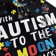 thumbnail image 3 of Fotbe I Love With Autism To The Moon And Back Gorro Clásico de Béisbol, Gorra Ajustable con Broche Snapback, Gorro de Exterior de Algodón Suave, 3 of 6