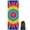 Rainbow Tie Dye, variant on Blue White Tie Dye Mandala Pattern Hot Yoga Mat Towel Non Slip for Hot Yoga - Quick-Drying Yoga Mat Cover with 4 Corner Pockets with Travel Bag - Hot Yoga Towel Non Slip 70"x26"