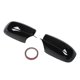 thumbnail image 2 of Cubierta de espejo retrovisor, 2 piezas, color negro brillante, carcasa de espejo retrovisor lateral, calidad inigualable, 2 of 9