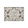 thumbnail image 3 of Better Trends 17" x 24" Bathroom Rugs 100% Cotton Soft Water Absorbent Non Slip Bath Mat Machine Washable Rug (Beige) Medallion Collection, 3 of 6