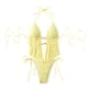 thumbnail image 2 of Trajes de baño para mujer, bikinis de cintura alta con cordón ajustable, traje de baño de una pieza fruncido, trajes de baño para mujer, trajes de baño para mujer, traje de baño para mujer, trajes de, 2 of 7