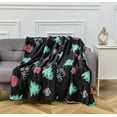 thumbnail image 4 of Elegant Comfort Reversible and Plush Flannel Fleece-Winter Christmas Sherpa Throw- Lightweight Soft and Cozy-Holiday Decorative Throw, Perfect for Lounging, 50 x 60 inches, Feliz Navidad, 4 of 6