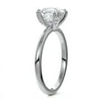 thumbnail image 3 of Dazzle Jewel 14K White Gold Plated Rings for Gifts - 1.7 Ct Lab Diamond Asscher Cut Wedding Ring - Daily Wear Simple Solitaire Rings for Women's - Solitaire Engagement Wedding Women's Rings Gifts, 3 of 4