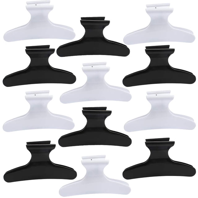 Butterfly Clamps for Hair Sectioning 12 Pack Hair Clips for Women Girls Suitable for Hair Deep Conditioning, Blow Drying, Cutting, Coloring and Styling