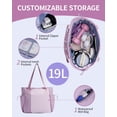 thumbnail image 6 of Yoga Bags for Women Yoga Mat Bag Carrier Carryall Tote with with Hook-and-loop, Pilates Shoulder for Travel Beach Gym Office Workout, Purple, 6 of 11