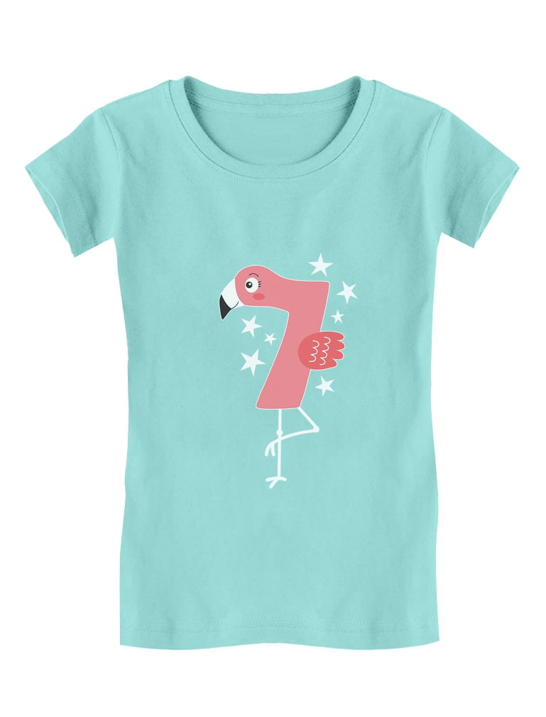 Tstars Girls 7th Birthday Gift Flamingo 