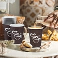 thumbnail image 3 of Vasos de café de papel Clawsoff, 300 ml, 12 onzas, desechables, color marrón, 3 of 6