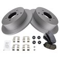 thumbnail image 2 of TRQ Rear Brake Pad & Rotor Kit Brake Pads Brake Rotor Ceramic Premium G-Coated Fits Select 2010-2015 Hyundai Tucson 2011-2016 Kia Sportage, 2 of 5