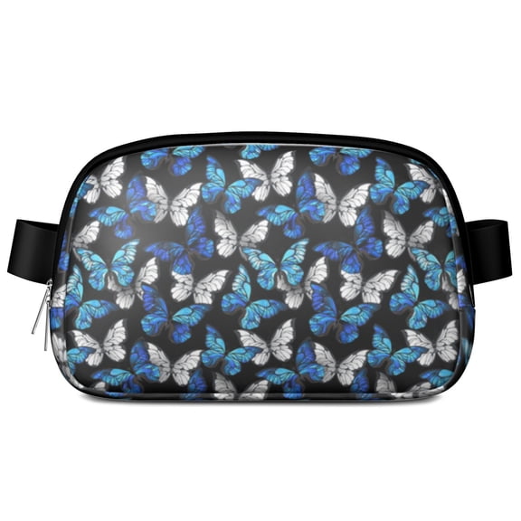 Colorful Butterfly Fanny Pack – Artistic Butterfly Print Adjustable Waist Bag – Waterproof Belt Bag for Travel, Running, and Outdoor Activities