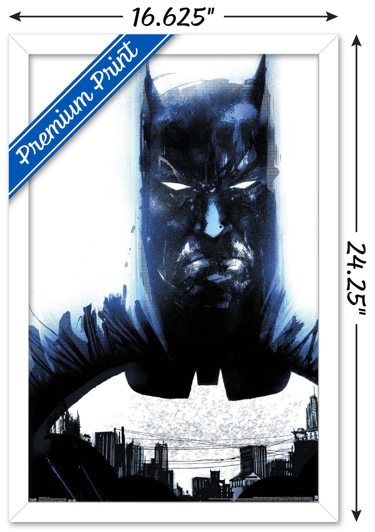 DC Comics - Batman - City Wall Poster, 14.725" x 22.375", Framed