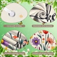 thumbnail image 4 of Colorful Welcome Banner Floral Black Display Green Leaves Cartoon Style Pet Backdrop for Home Decoration Garden Party Welcome Scene, 4 of 9