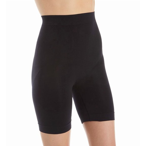 Women's Rhonda Shear 9815 High Waist Smoothing Long Leg Panty (Black S)