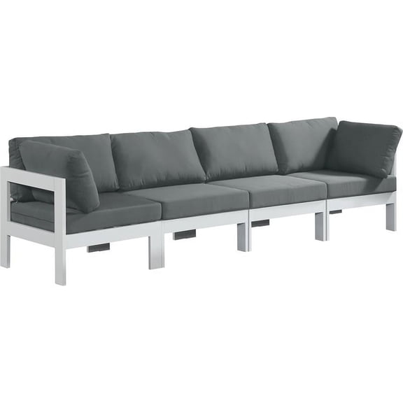 Meridian Furniture Nizuc Grey Outdoor Patio Modular Sofa