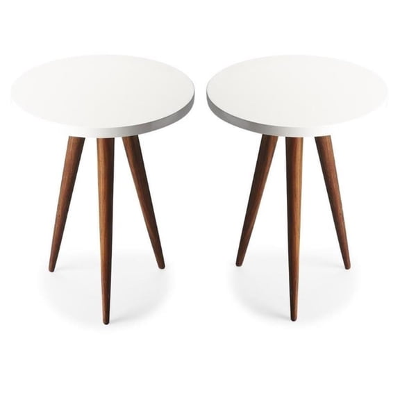 Home Square End Table in Multi-Color - Set of 2