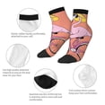 thumbnail image 3 of Uemuo Flamingo Riding a Bicycle Printed Crew Socks, Moisture-Wicking Socks, Athletic Socks for Men Breathable Cushion Socks Casual Sport Socks for Running Traveling, 3 of 6