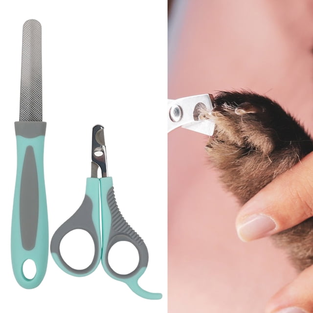 CBFFDC Dog Nail Grinder Pet Nail Clipper Set Crescent Edge Comfortable Grip Non Slip Handle Nail File Trimming Puppy