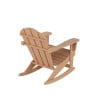 thumbnail image 5 of Costaelm Paradise Adirondack Outdoor Patio Rocking Chair, Teak, 5 of 8