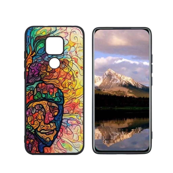 Compatible with Moto G Play 2021 Phone Case, Art Brain 23 Case Men Women, Flexible Silicone Shockproof Case for Moto G Play 2021