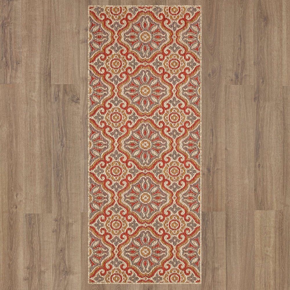 Mohawk Home Positano Outdoor Area Rug, Rust, 2' 6" x 6'