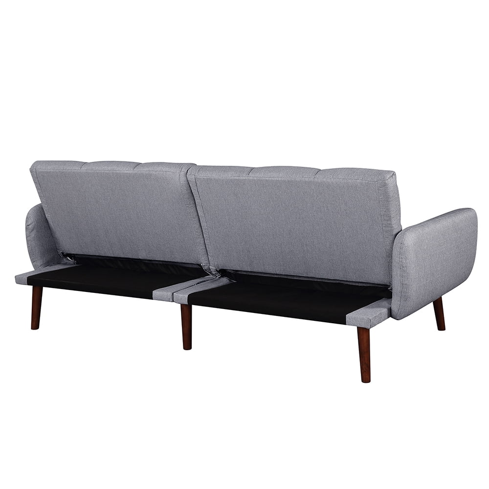 Kepooman Reversible Sectional Sofa, Modern PU Leather Sleeper Sofa With Metal Legs, Sofa Bed for Living Room and Office, #2PU Black Kepooman Reversible Sectional Sofa, Modern PU Leather Sleeper Sofa With Metal Legs, Sofa Bed for Living Room and Office, #2PU Black