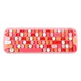 thumbnail image 1 of Mofii Mofii Candy BT 5.1 Wireless Bluetooth Keyboard - 100 Key Retro Round Keycaps, Compact Design, Multi-System Compatible for Phone, Tablet, Laptop - Pink/Green Mix (Optional), 1 of 6