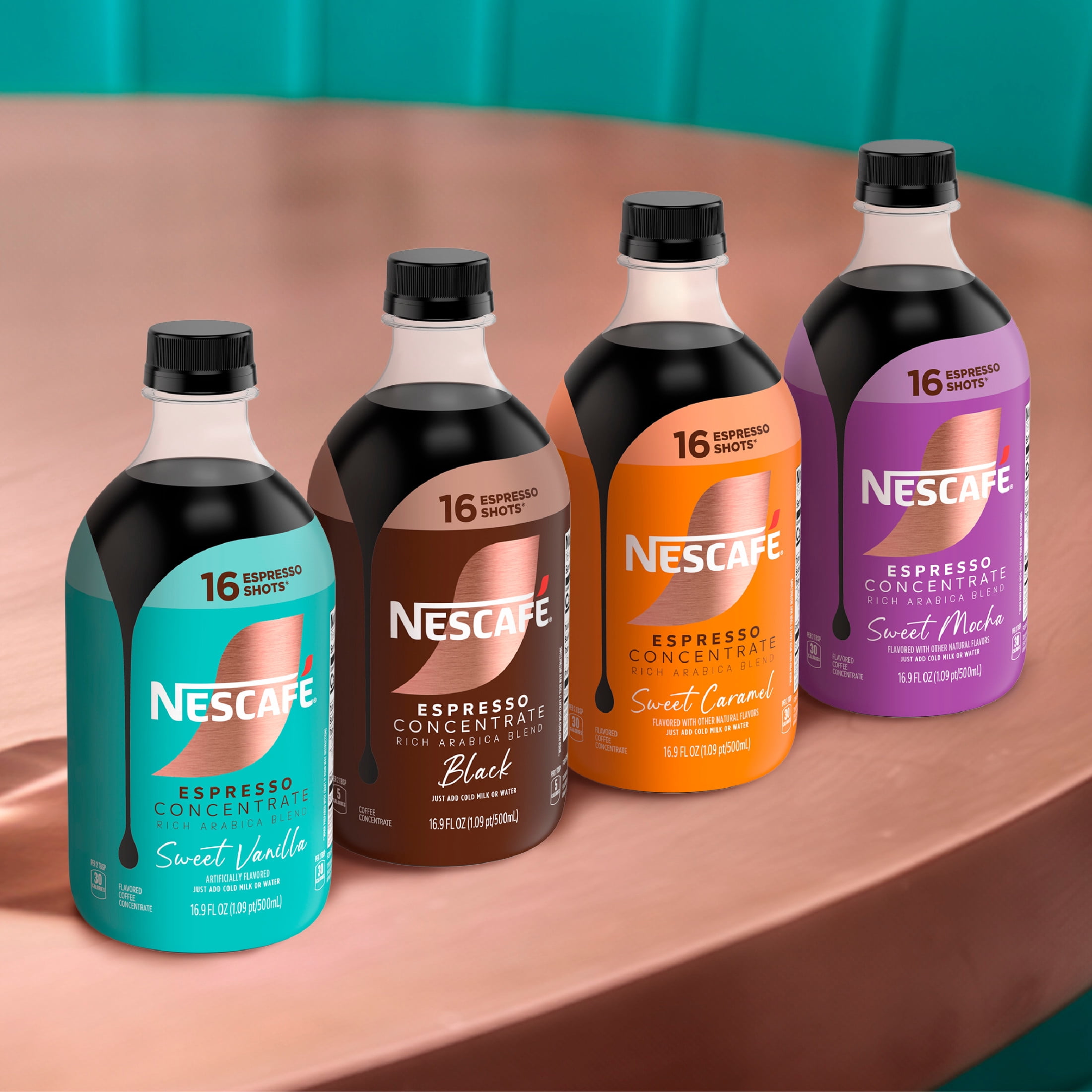 NESCAFÉ Espresso Concentrate Sweet Vanilla, Flavored Coffee Concentrate, Instant Espresso, 16 Shots 16.9 fl oz