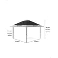 thumbnail image 4 of 12x12 Instant Easy Pop Up Canopy, Portable Commercial Gazebo Camping Gazebo Tent Shelter with Double Roof, 4 of 4