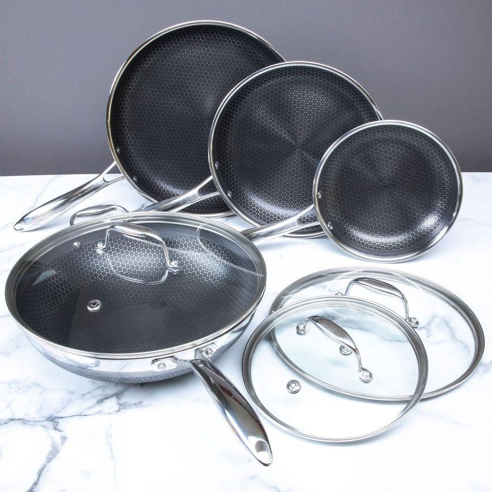 hexclad 6 piece cookware set