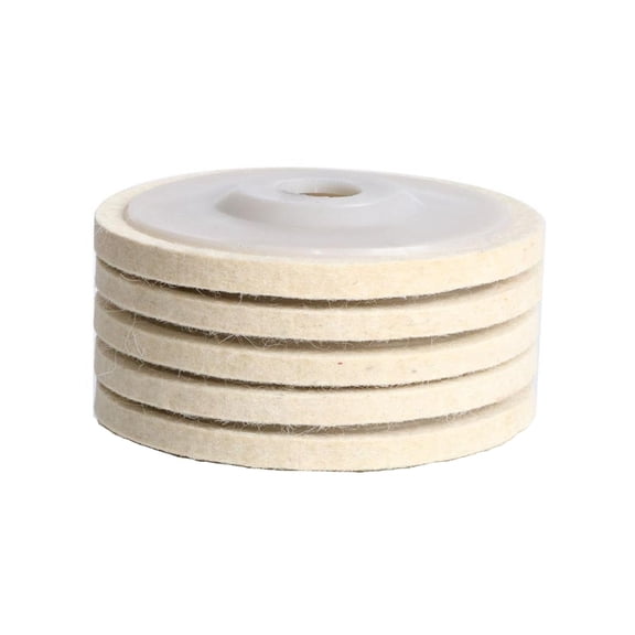 2/5/10pcs 4.5x 7/8 inch Wool Felt Polishing Wheel Flap Disc Buffing Pad for 115mm Angle Grinder for Metal Polishing