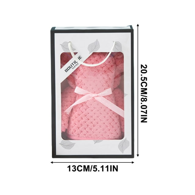 Craftsmanship: Knitted Pineapple Reseau Towel Gift, Bear Towel, High Density Wool Gift, Ins Style