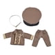 thumbnail image 5 of Traje de muñeca, regalos, escena, foto, utilería, suministros de bricolaje, uniforme suave, figuras de peluche, juguetes Verde, 5 of 8