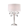 thumbnail image 1 of Lampe de Table en Cristal Argenté 29,5 Po, 1 of 1