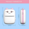 thumbnail image 2 of Printer Mini  Printer Cartoon No Ink Thermal Printing Camera  Wireless Learn Printer for Boys Girls Students Birthday, 2 of 8