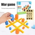 thumbnail image 4 of Regalo educativo, 1 juego de tablero de ajedrez XO apilado, juego interactivo para padres e hijos, acabado de lujo, 4 of 5
