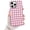 Pink, variant on Cute Gingham Phone Case for iPhone 13 / iPhone 14 Case 6.1", Aesthetic Trendy Plaid Checkered Pattern Print Design Cover Hard PC Shockproof Soft TPU Glossy Protection Girls Women Funda, Blue