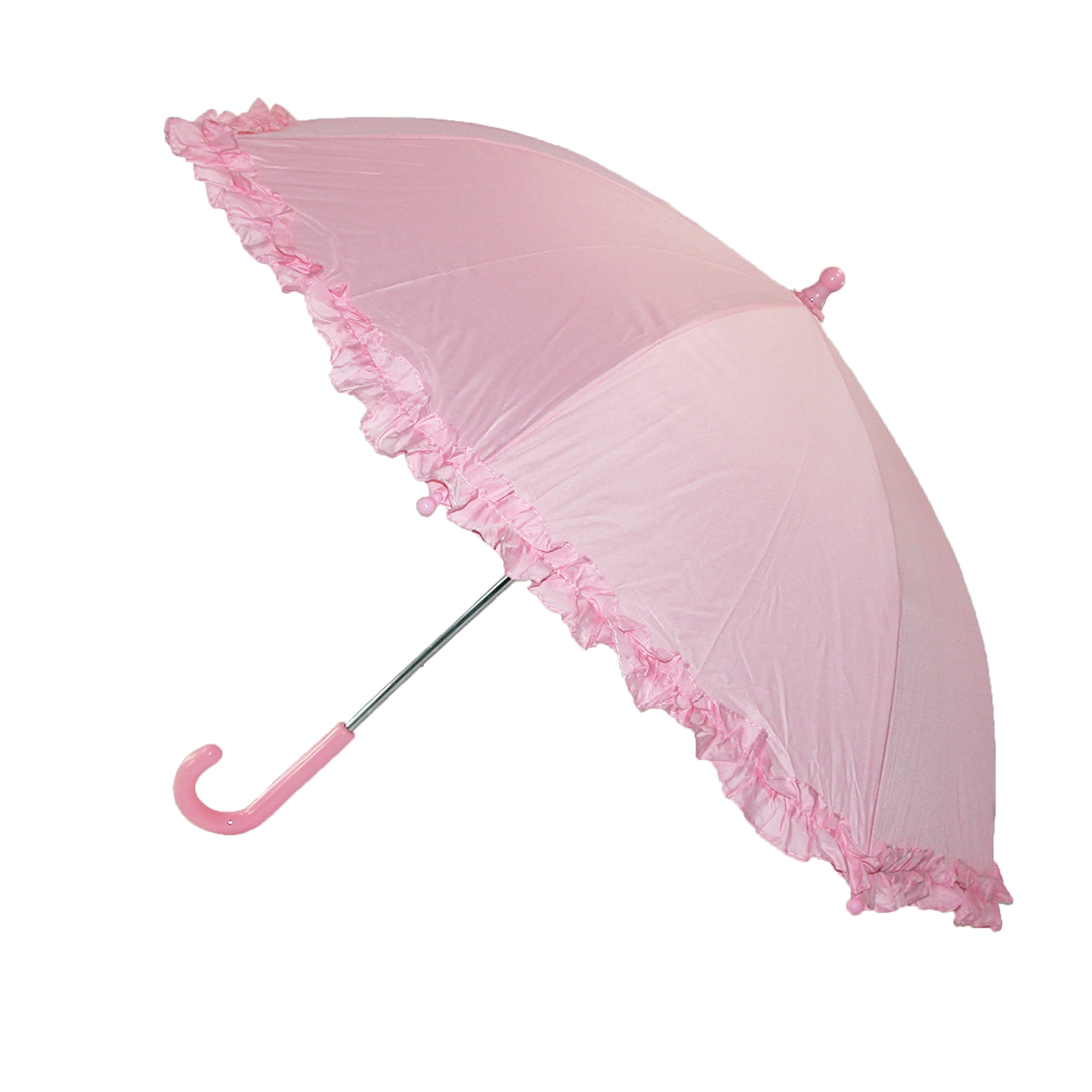 Small iRain Kid's Ruffled Rain Umbrella with Hook Handle - Walmart.com