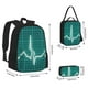 thumbnail image 2 of Easygdp ECG Wave Mochila para Niños y Niñas con Set de Caja de Almuerzo y Estuche para Lápices 3 en 1, Mochila Escolar Estampada para Adolescentes, 2 of 7
