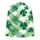 thumbnail image 5 of Cárdigan informal de punto con estampado del Día de San Patricio para mujer, abrigo con botones, 5 of 5
