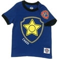 thumbnail image 3 of Nickelodeon Paw Patrol Ringer T- Shirt: Chase, Marshall, Rocky, Rubble, Zuma,Sky, Everest (Chase, 5T), 3 of 5