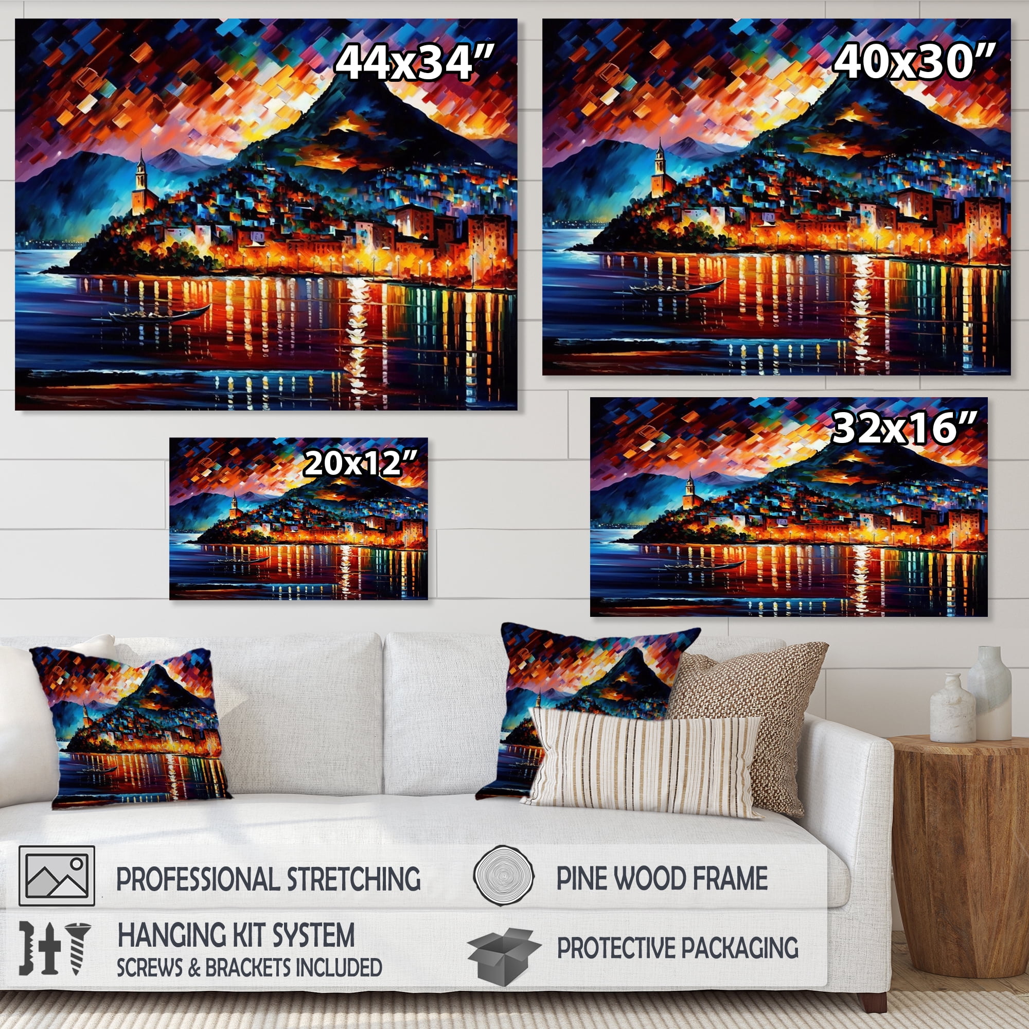 Designart Colorful City Of Rio Canvas Wall Art