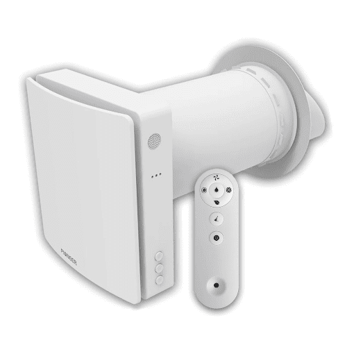 Pioneer 4" Duct 35.3 CFM 8 Watt Wall Mounted Ventilating Fan - White